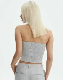 Strapless Stitch Detail Top -Glassons Store co waverly boob tube top grey marle back bv78094gry