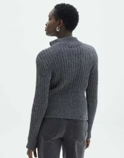 Zip Up Knit Long Sleeve 24 Zip Up Knit Long Sleeve -Glassons Store connor cozy keep your coal back kc123998che