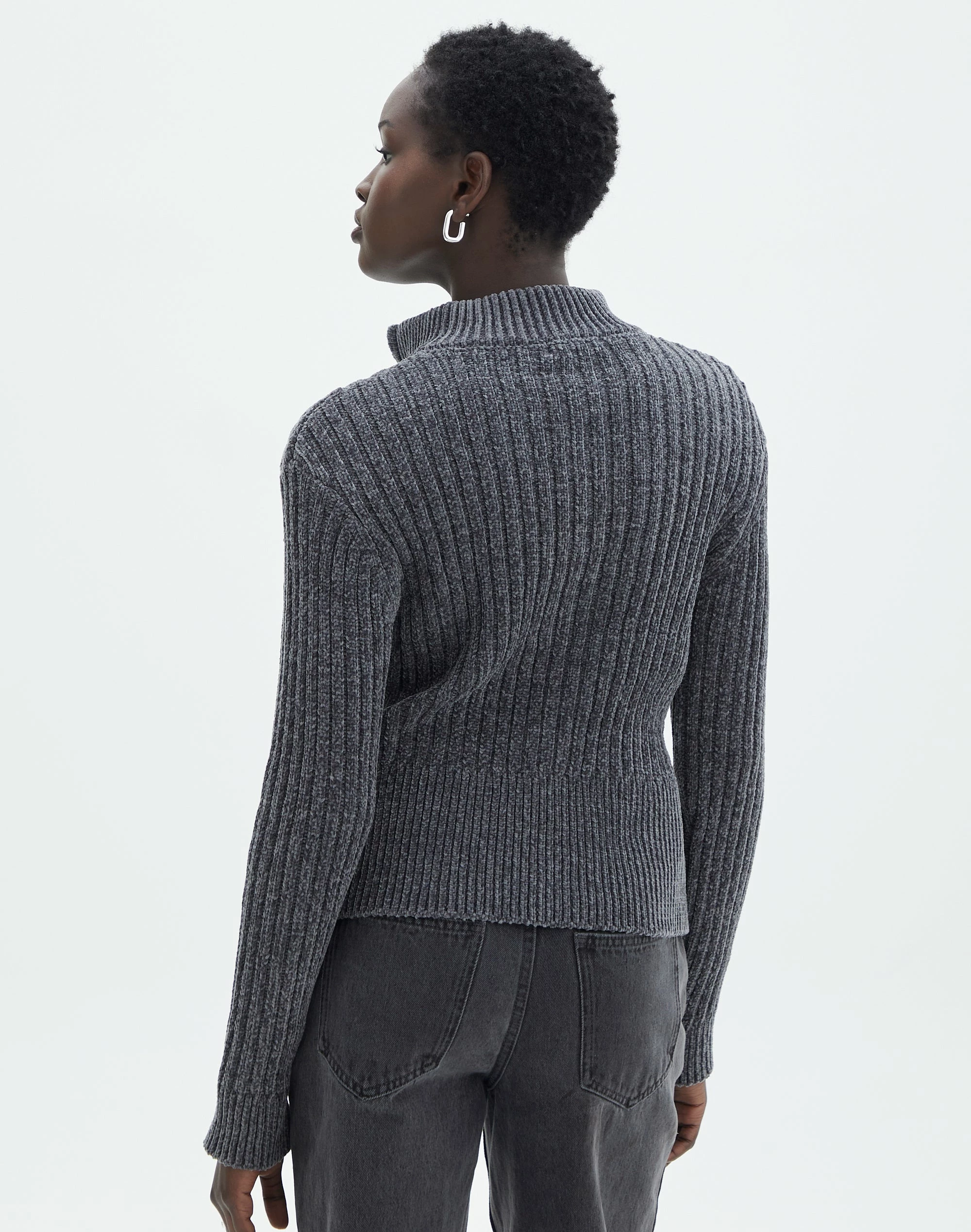 Zip Up Knit Long Sleeve 5 Zip Up Knit Long Sleeve - Image 3