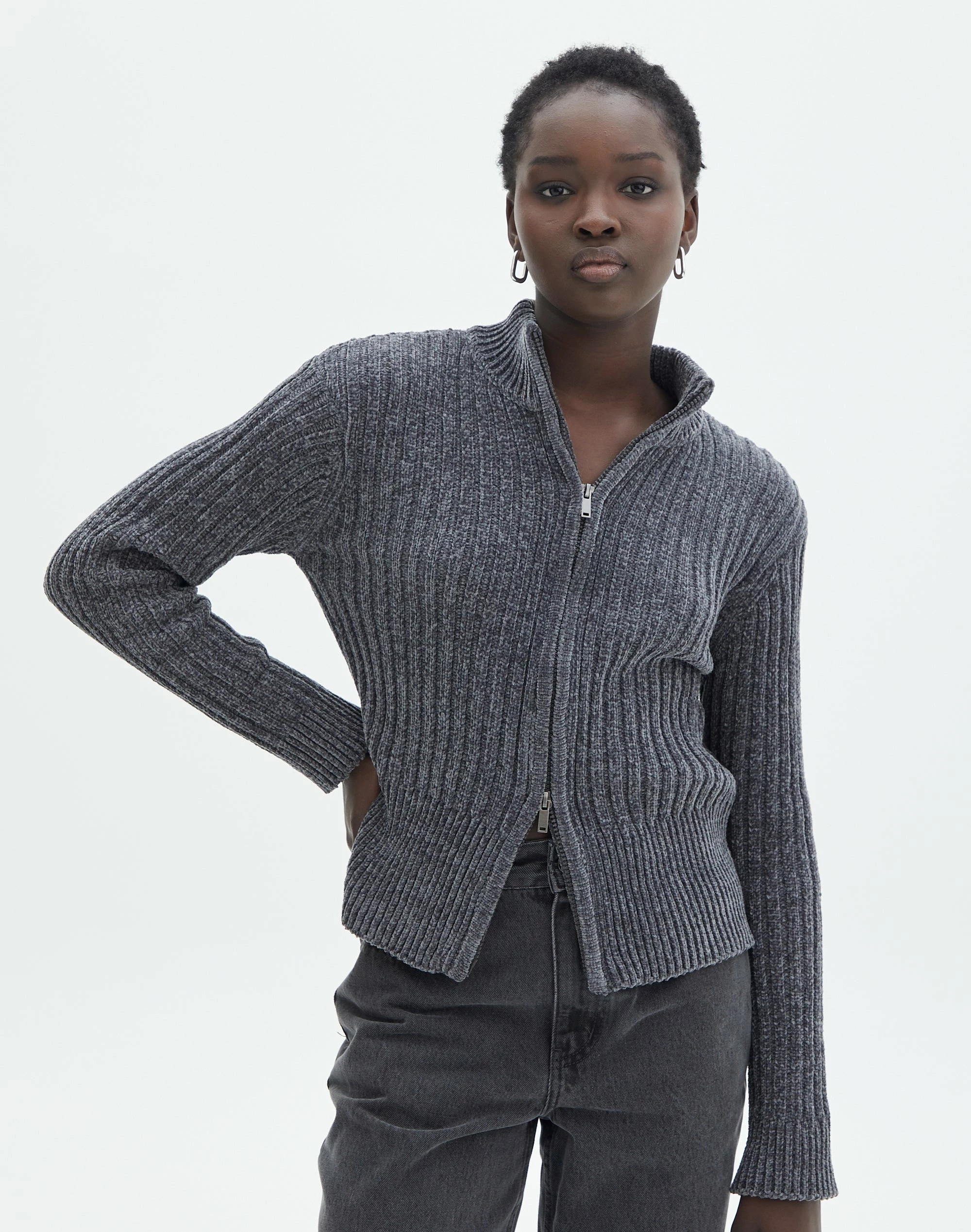 Zip Up Knit Long Sleeve 3 Zip Up Knit Long Sleeve