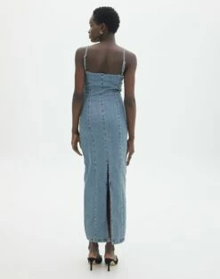 Denim Panelled Maxi Dress -Glassons Store darcy denim dress athens wash back dl104766dnm