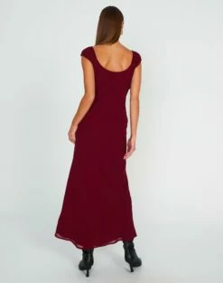Tie Front Puff Sleeve Maxi Dress 16 Tie Front Puff Sleeve Maxi Dress -Glassons Store denver drapey sleeved maxi red chocolate back dl96450peb