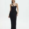 Luxe Lounge Modal Slim Fit Maxi Dress 2 Luxe Lounge Modal Slim Fit Maxi Dress -Glassons Store didi strappy maxi dress black front dl93109mod