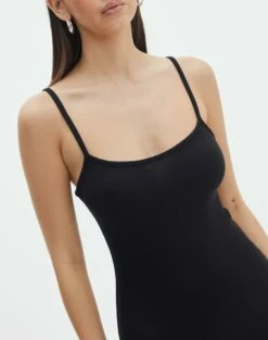 Luxe Lounge Modal Slim Fit Maxi Dress -Glassons Store didi strappy maxi dress black imageback dl93109mod