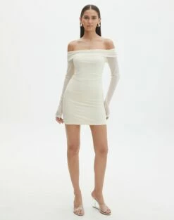 Off The Shoulder Mini Dress -Glassons Store dinka off shoulder mini bad to the bone full ds138653msh