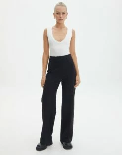 Tailored Wide Leg Ponte Pant