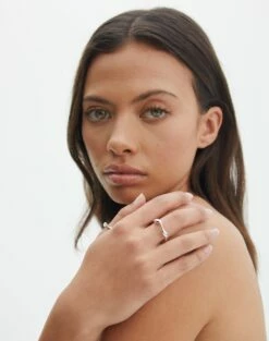 Print Ruffle Long Sleeve Blouse -Glassons Store dora double ring silver front je144663rng