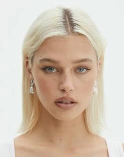 Denim Midi Front Split Skirt -Glassons Store dreya drop earrings silver front je151209ear 2