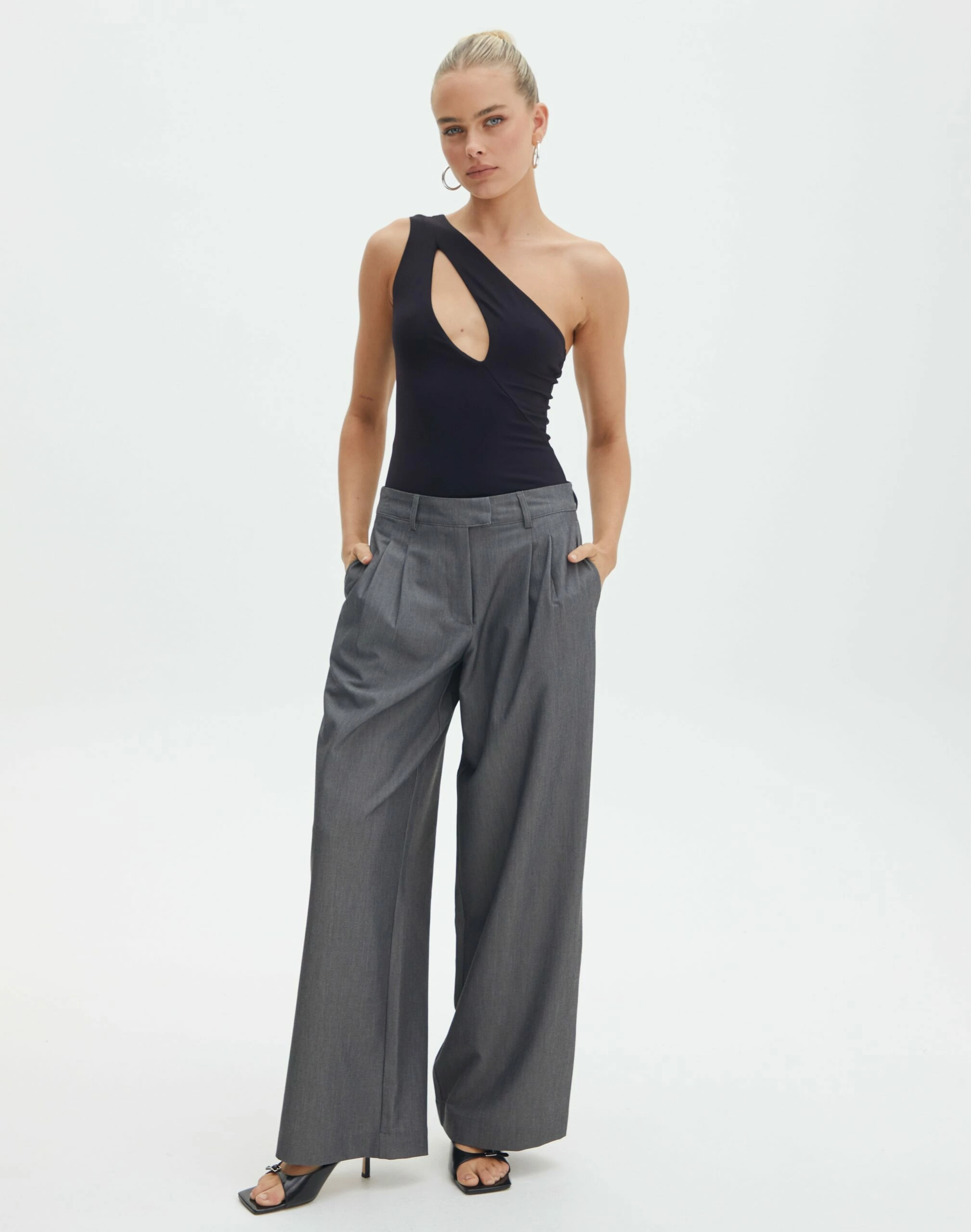 Supersoft One Shoulder Cut Out Bodysuit 4 Supersoft One Shoulder Cut Out Bodysuit - Image 2