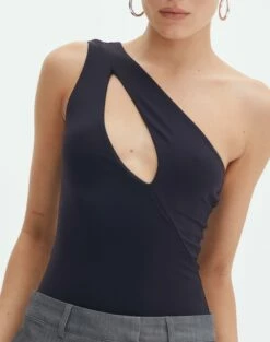 Supersoft One Shoulder Cut Out Bodysuit 26 Supersoft One Shoulder Cut Out Bodysuit -Glassons Store dua one shoulder cut out bodysuit black imageback tb88291pch