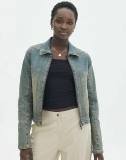 Ringspun Denim Skirt -Glassons Store fia fitted jacket ethal ringspun front jw124540spu