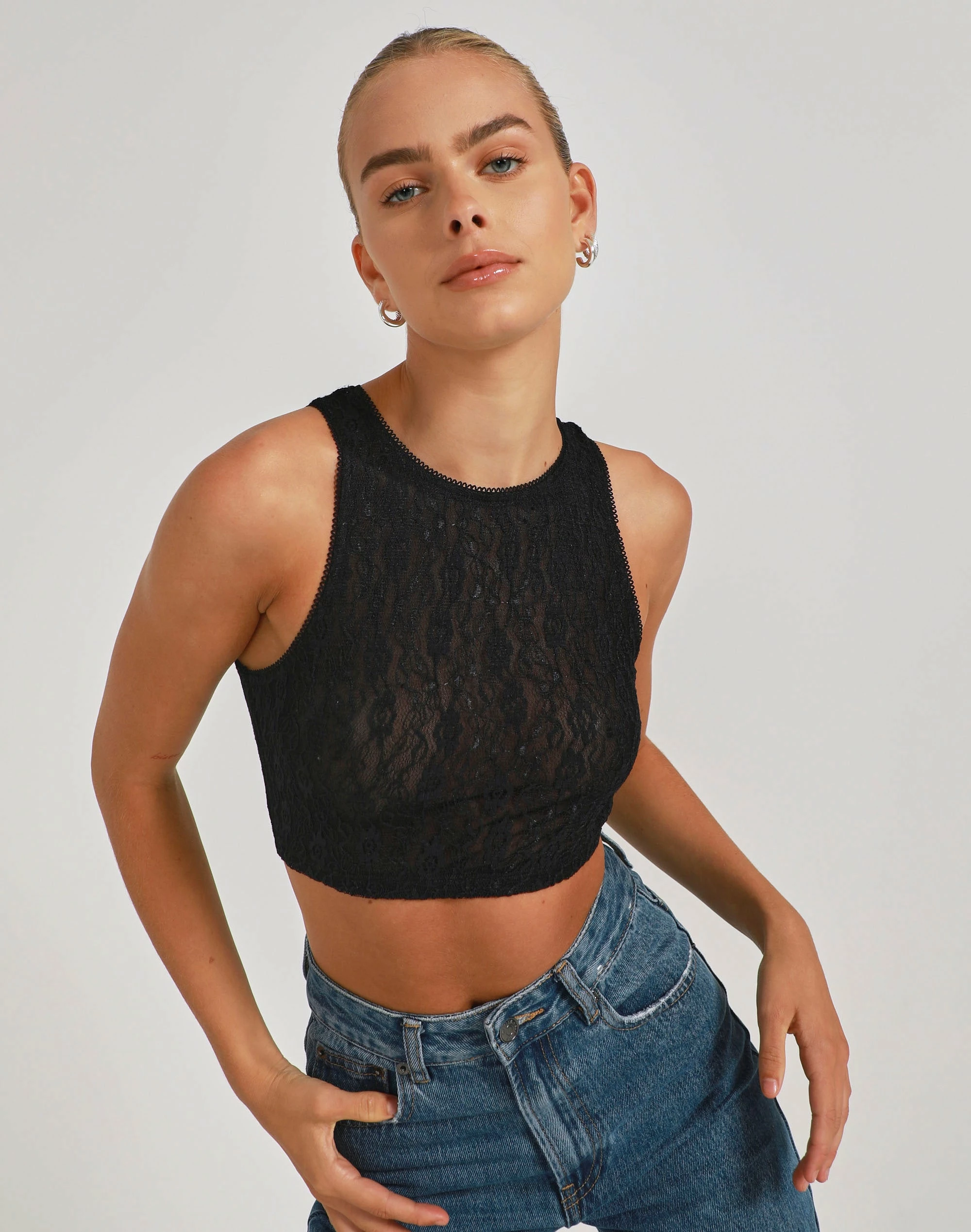 Sheer Backless Long Sleeve Crop Top 19 Sheer Backless Long Sleeve Crop Top - Image 17