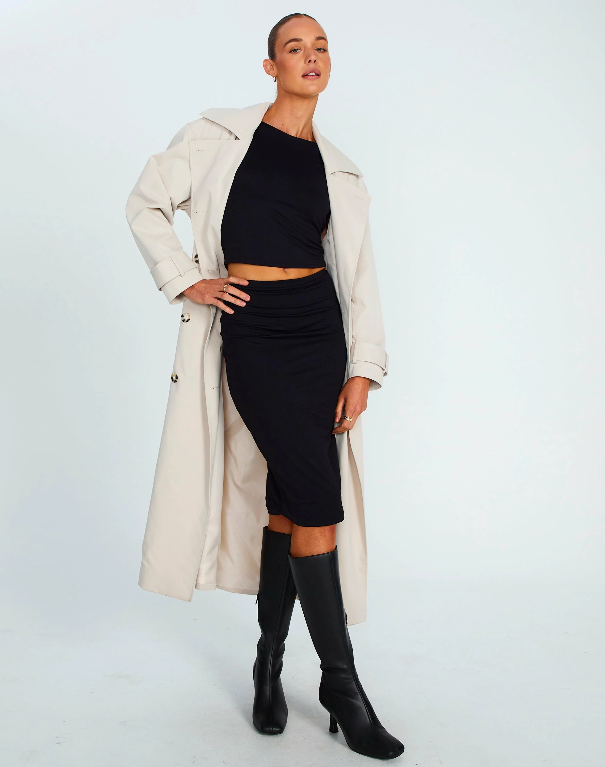 Cotton Panelled Rib Maxi Skirt 16 Cotton Panelled Rib Maxi Skirt - Image 14