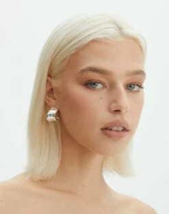 Oversized Knit Jumper -Glassons Store gemini plated half hoop silver front je144618ear 16