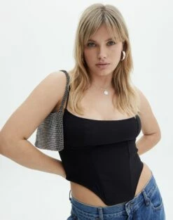 Faux Leather Low Rise Zip Mini Skirt -Glassons Store gemma corset top black front bv72984pln