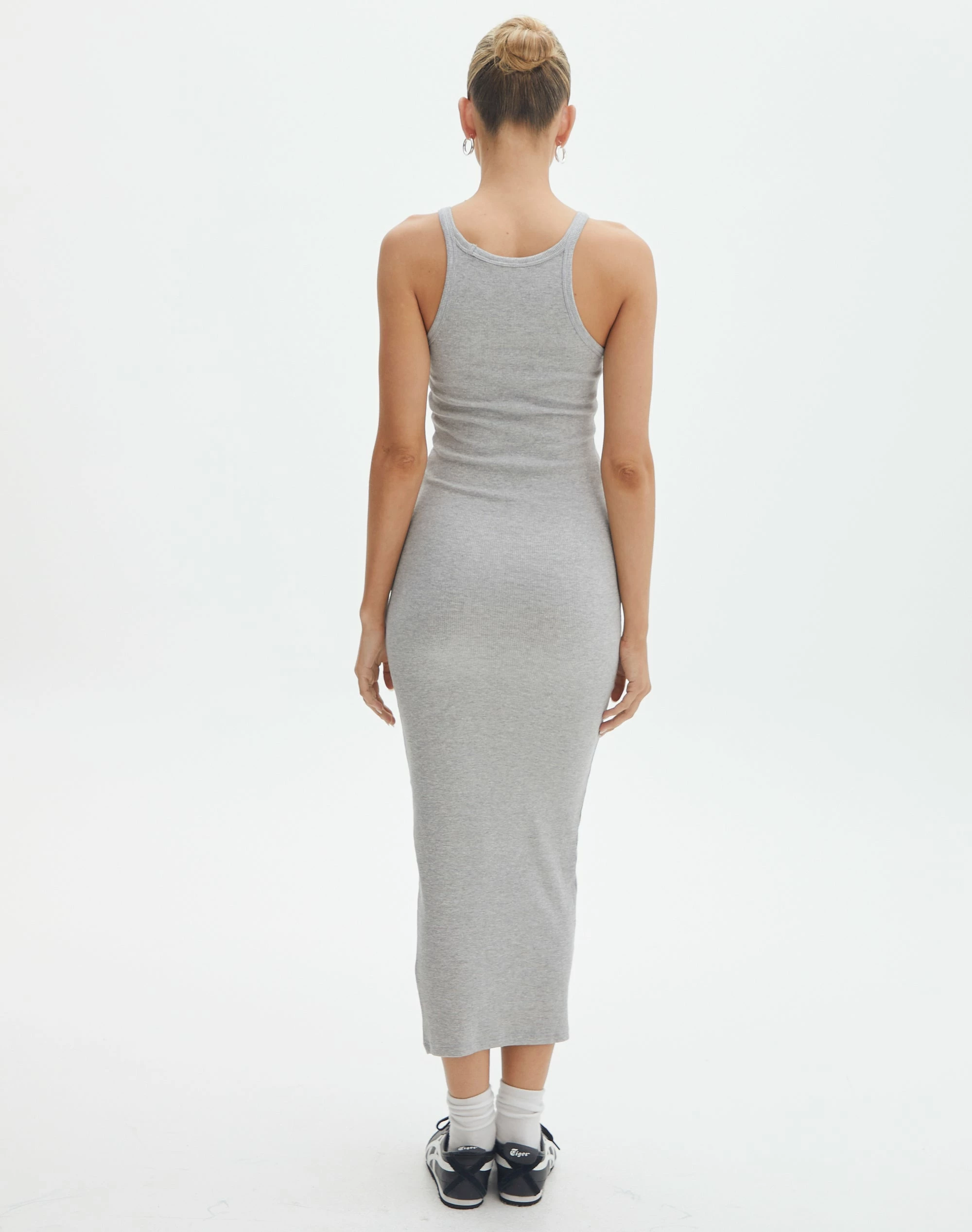 Cotton High Neck Maxi Dress 5 Cotton High Neck Maxi Dress - Image 3