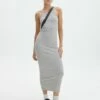 Cotton High Neck Maxi Dress 1 Cotton High Neck Maxi Dress -Glassons Store harriet high neck grey marle front dl120072cot 1
