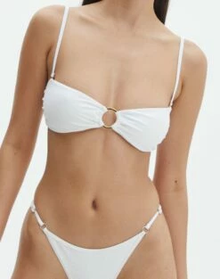 Bandeau Gold Detailed Swim Top -Glassons Store harvey hardwear bandaue white imageback ga128328rpln