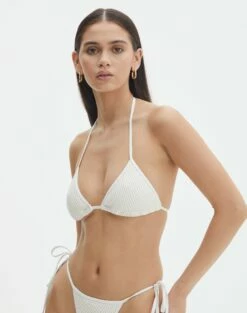 Crochet Triangle Bikini Top -Glassons Store hayden halter tri bikini top seashell detail ga66466cro