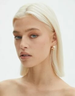 Ruched Mesh Off The Shoulder Top -Glassons Store homer plated half hoop gold front je144634ear 3