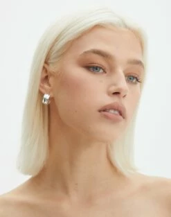 Knit Off The Shoulder Crop Top -Glassons Store homer plated half hoop silver front je144634ear 15