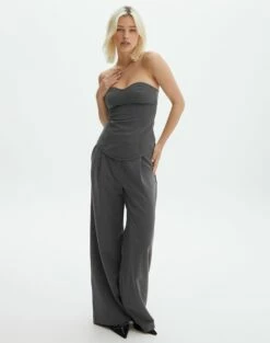 Tailored Strapless Corset Top -Glassons Store iver tailored corset charcoal detail bv127594pln