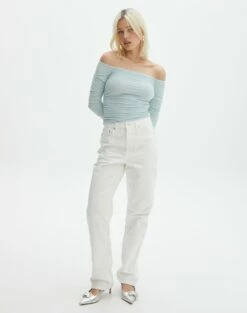 Ribbed Long Sleeve Split Side Knit -Glassons Store jewel jean milk front jd119687rdnm 10