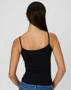 Supersoft Thin Strap Tank -Glassons Store juliet tank top black back tv124298pch