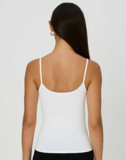 Supersoft Thin Strap Tank -Glassons Store juliet tank top white back tv124298pch