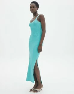 Round Neckline Knit Maxi Dress -Glassons Store kelly round neck aqua siren full kd119942knt