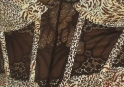 Cut Out Animal Lace Trim Corset -Glassons Store kurbie corset jungle leo imagefront ut91413jnl