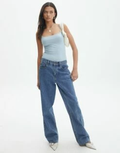 Supersoft Thin Strap Bodysuit -Glassons Store kylie thin strap bodysuit blue bubble full tb89731pch