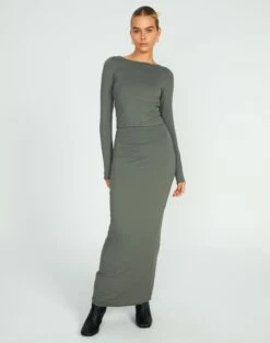 Supersoft Backless Long Sleeve Top -Glassons Store layley longsleeve cypress full tl102955pch