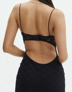 Lace Cupped Fitted Maxi Dress 24 Lace Cupped Fitted Maxi Dress -Glassons Store layne lace maxi dress black detail dl106098lce