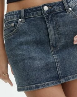 Ringspun Low Rise Denim Skirt -Glassons Store leni ringspun mini skirt ronnie ringspun imageback ss55069spu