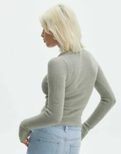 Collared Button Up V Neck Long Sleeve Knit 29 Collared Button Up V Neck Long Sleeve Knit -Glassons Store lenny collared button up sea mist back kc123969vp