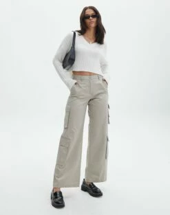 Cotton Low Rise Cargo Pant