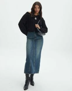 Ladder Knit Jumper -Glassons Store lizzy ladder black full kl124032knt