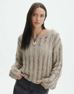 Ladder Knit Jumper