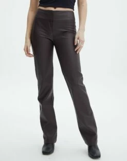 Faux Leather Low Rise Pant -Glassons Store lolo low rise leather pant its soy cute full pw83861pu