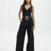 Mid Rise Wide Leg Pant -Glassons Store loretta wide leg pant black front pw51730pln 1