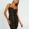 Lace Cupped Mini Dress 2 Lace Cupped Mini Dress -Glassons Store maeve mesh mini dress blacknude front ds92784lce