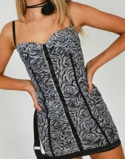 Floral Mesh Cupped Mini Dress -Glassons Store maeve mesh mini dress mono roses imageback ds92784mr