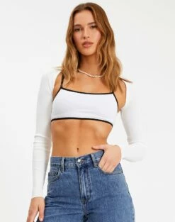 Knit Long Sleeve Shrug