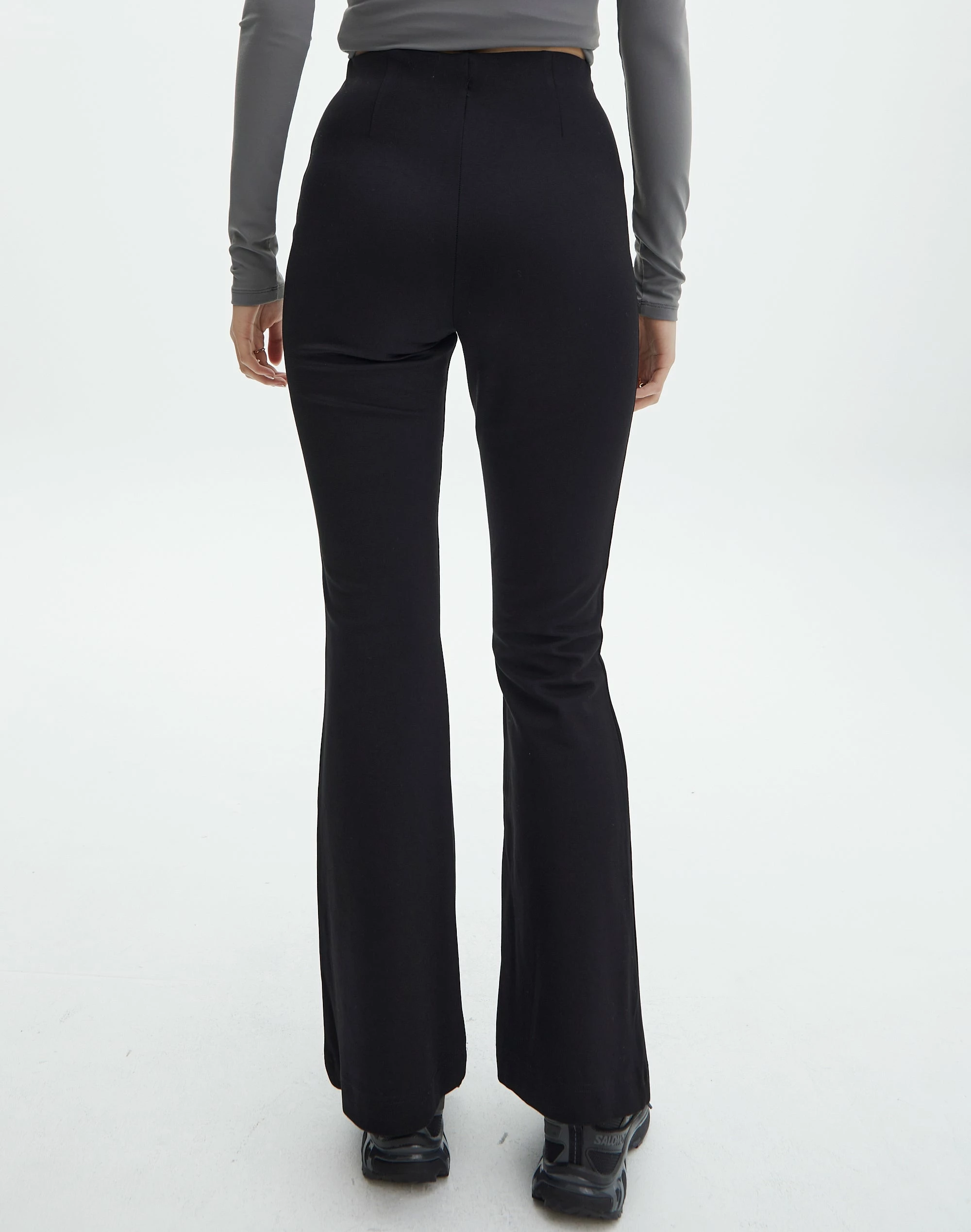 High Rise Flare Ponte Pant 4 High Rise Flare Ponte Pant - Image 3