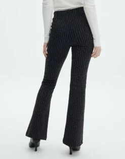 High Rise Pinstripe Flare Ponte Pant 24 High Rise Pinstripe Flare Ponte Pant -Glassons Store minogue super flare ponte pants black pinstripe back pw52146stp
