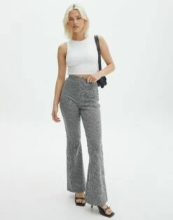 High Rise Super Flare Ponte Pant