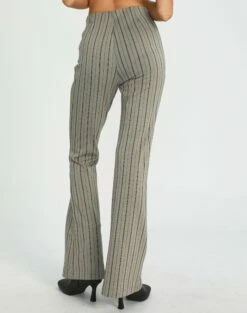 High Rise Pinstripe Flare Ponte Pant 29 High Rise Pinstripe Flare Ponte Pant -Glassons Store minogue super flare ponte pants neutral pinstripe back pw52146stp