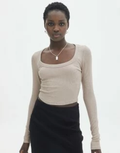 Mid Rise Split Flare Ponte Pant -Glassons Store mylie wide rib scoop dusty mink front tl111290vis