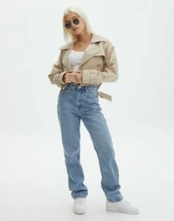 Scoop Neck Long Sleeve Crop Top -Glassons Store mylie wide rib scoop white full tl111290vis